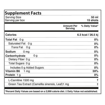 NutriPus L-Cartine shot with green tea - 5ct