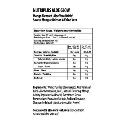 FARMASI NUTRIPLUS ALOE GLOW MANGO DRINK SUPPLEMENT 15.22oz 450ml GENUINE!!!